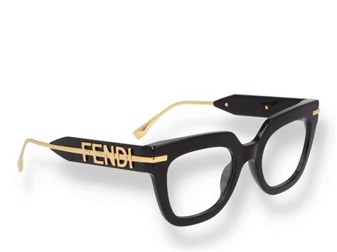 occhiali vista fendi maculati acetato|Occhiali da vista in acetato tartarugato e metallo dorato con .